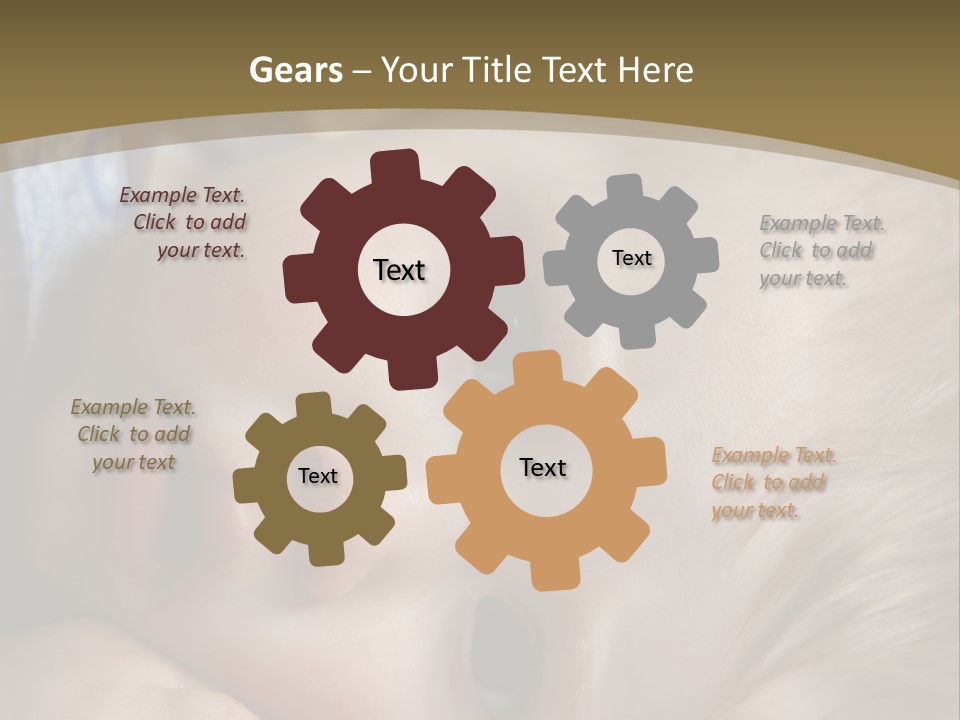 Image Of A 8 Month Old Sick Baby Lying In Bed PowerPoint Template