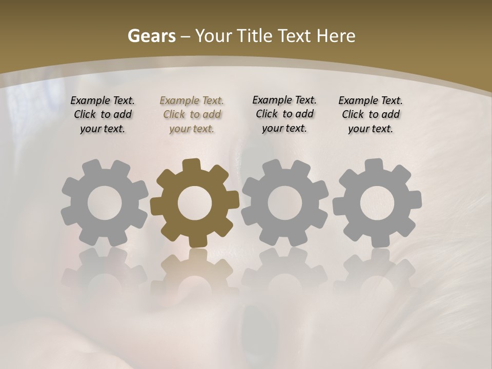 Image Of A 8 Month Old Sick Baby Lying In Bed PowerPoint Template