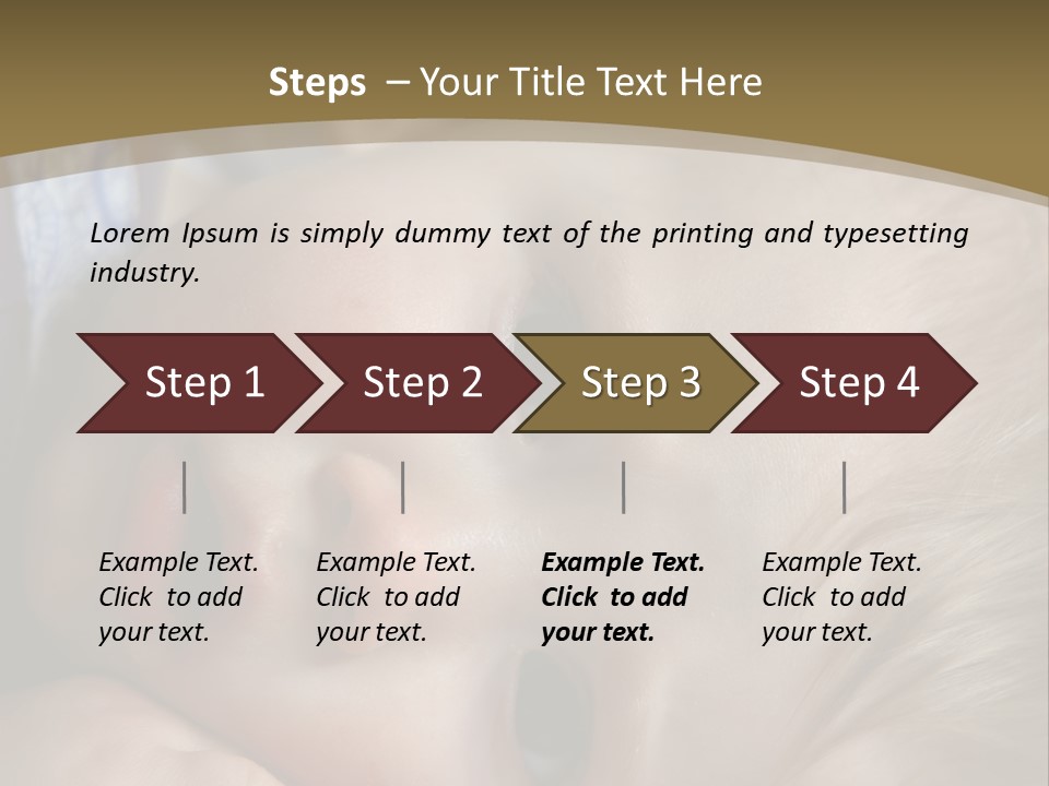 Image Of A 8 Month Old Sick Baby Lying In Bed PowerPoint Template