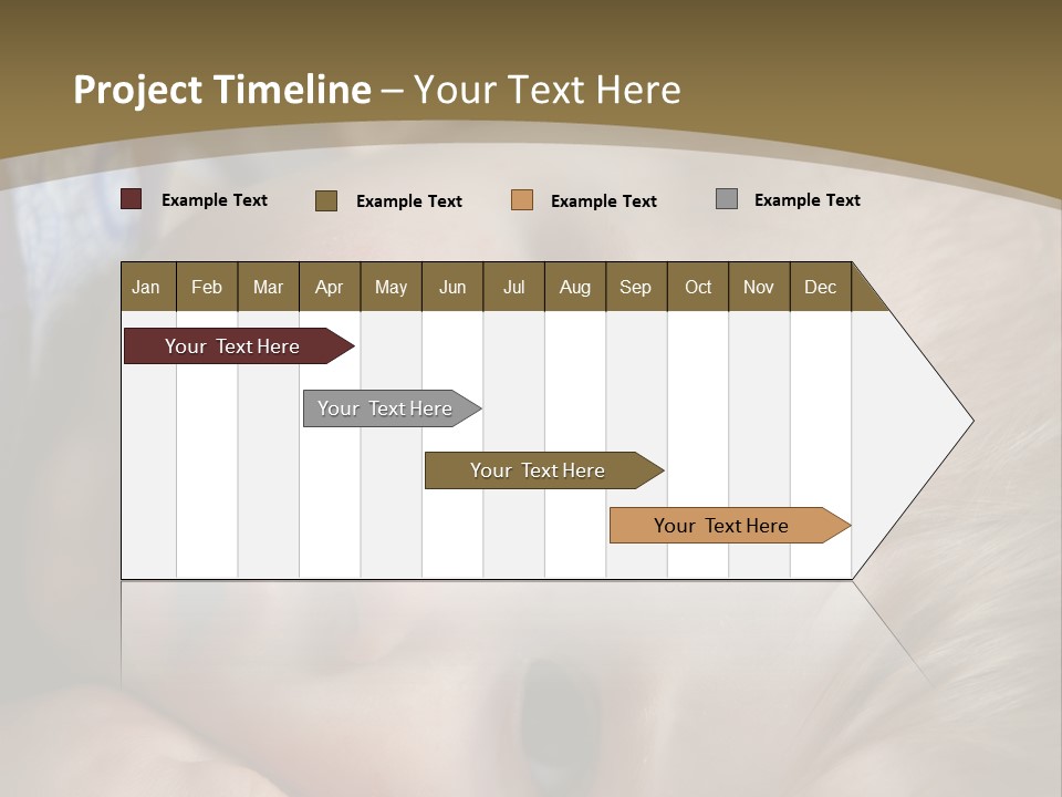 Image Of A 8 Month Old Sick Baby Lying In Bed PowerPoint Template
