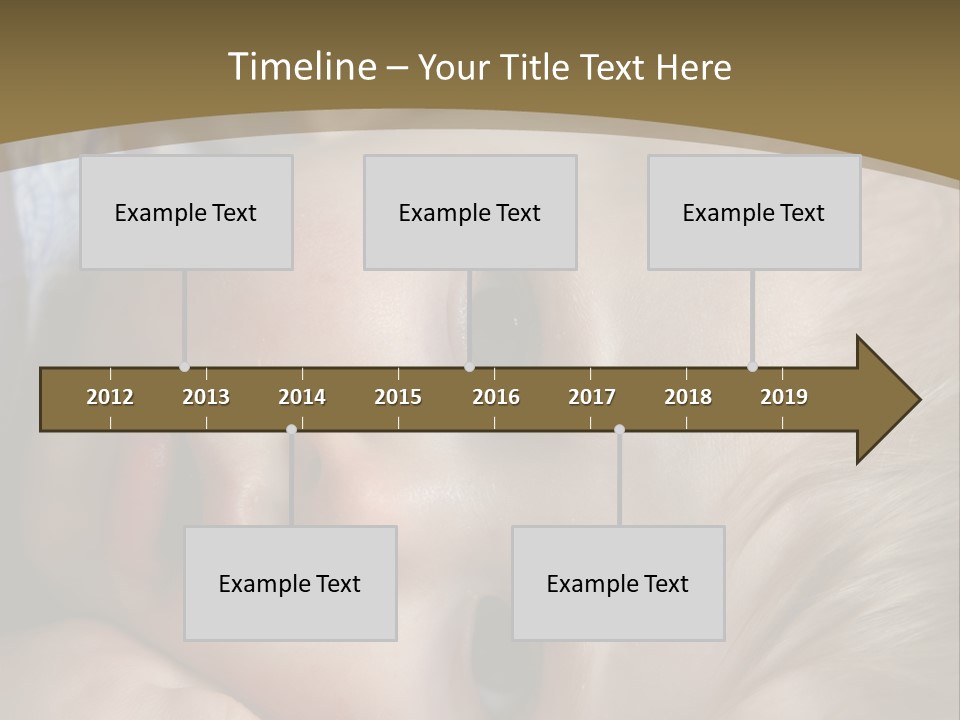 Image Of A 8 Month Old Sick Baby Lying In Bed PowerPoint Template