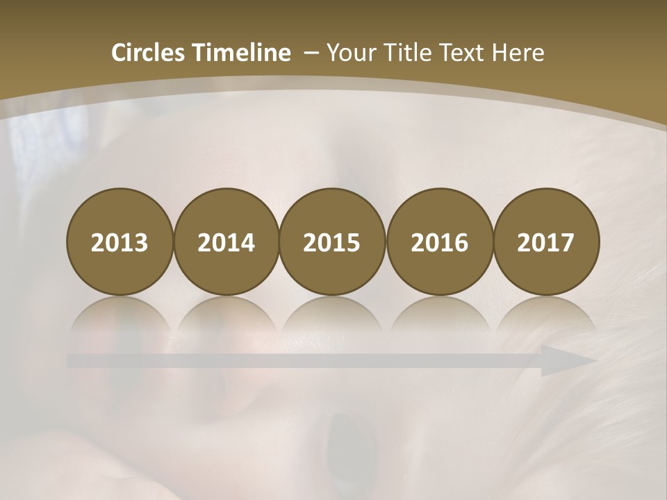 Image Of A 8 Month Old Sick Baby Lying In Bed PowerPoint Template