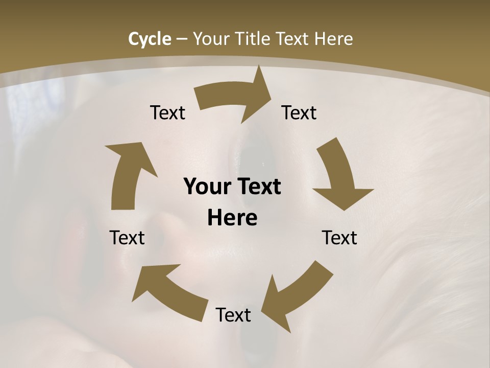 Image Of A 8 Month Old Sick Baby Lying In Bed PowerPoint Template