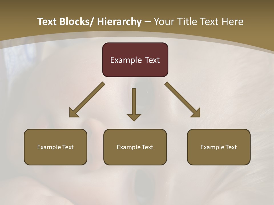 Image Of A 8 Month Old Sick Baby Lying In Bed PowerPoint Template