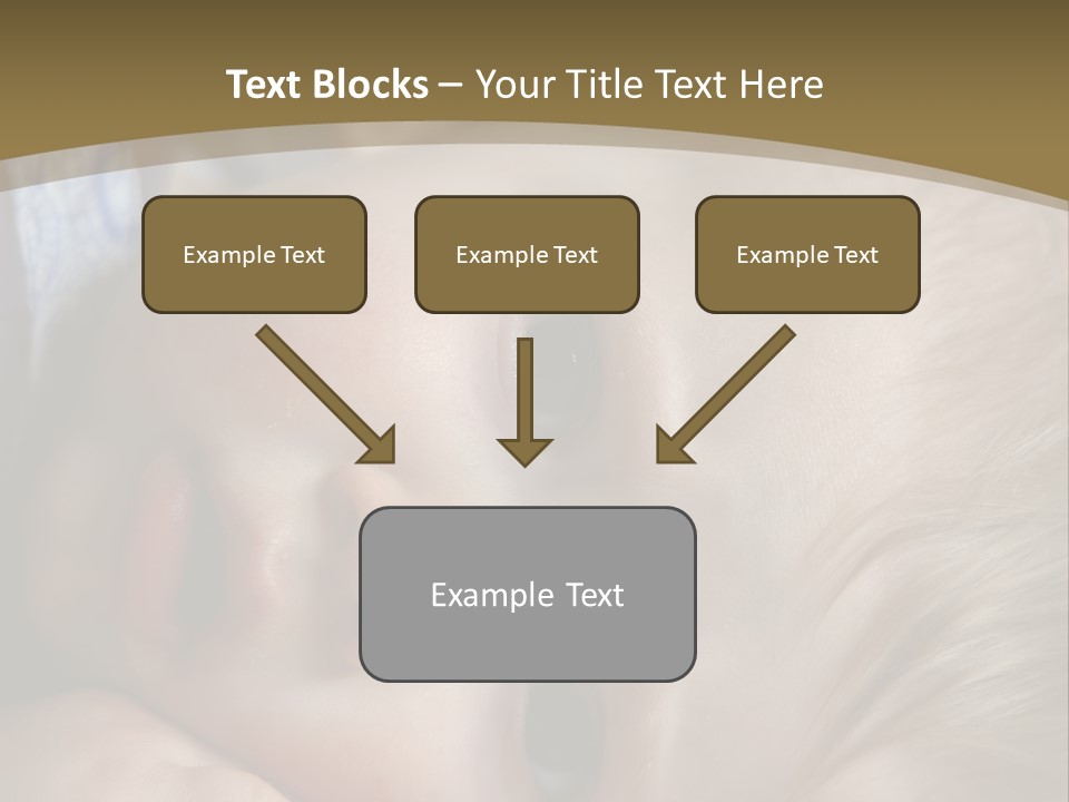Image Of A 8 Month Old Sick Baby Lying In Bed PowerPoint Template