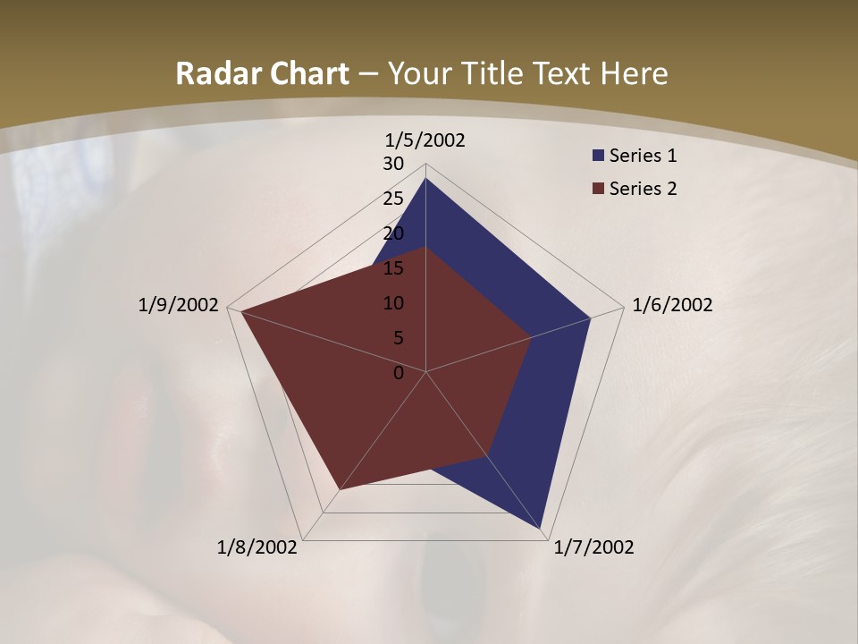 Image Of A 8 Month Old Sick Baby Lying In Bed PowerPoint Template