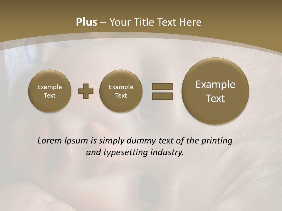Image Of A 8 Month Old Sick Baby Lying In Bed PowerPoint Template