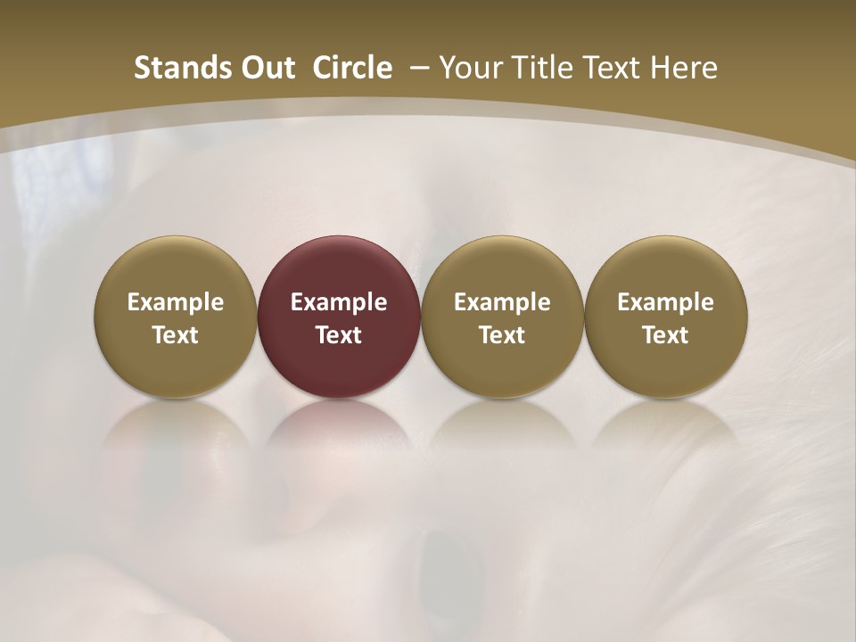 Image Of A 8 Month Old Sick Baby Lying In Bed PowerPoint Template