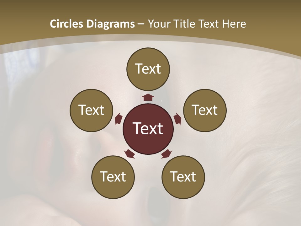 Image Of A 8 Month Old Sick Baby Lying In Bed PowerPoint Template