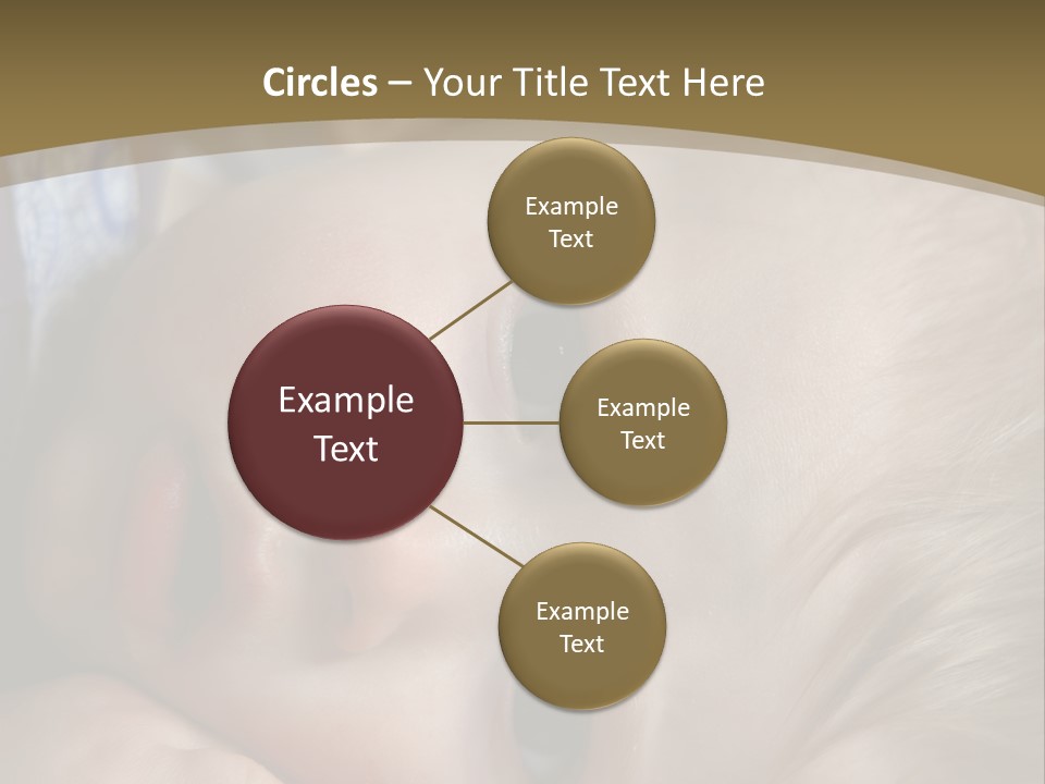 Image Of A 8 Month Old Sick Baby Lying In Bed PowerPoint Template