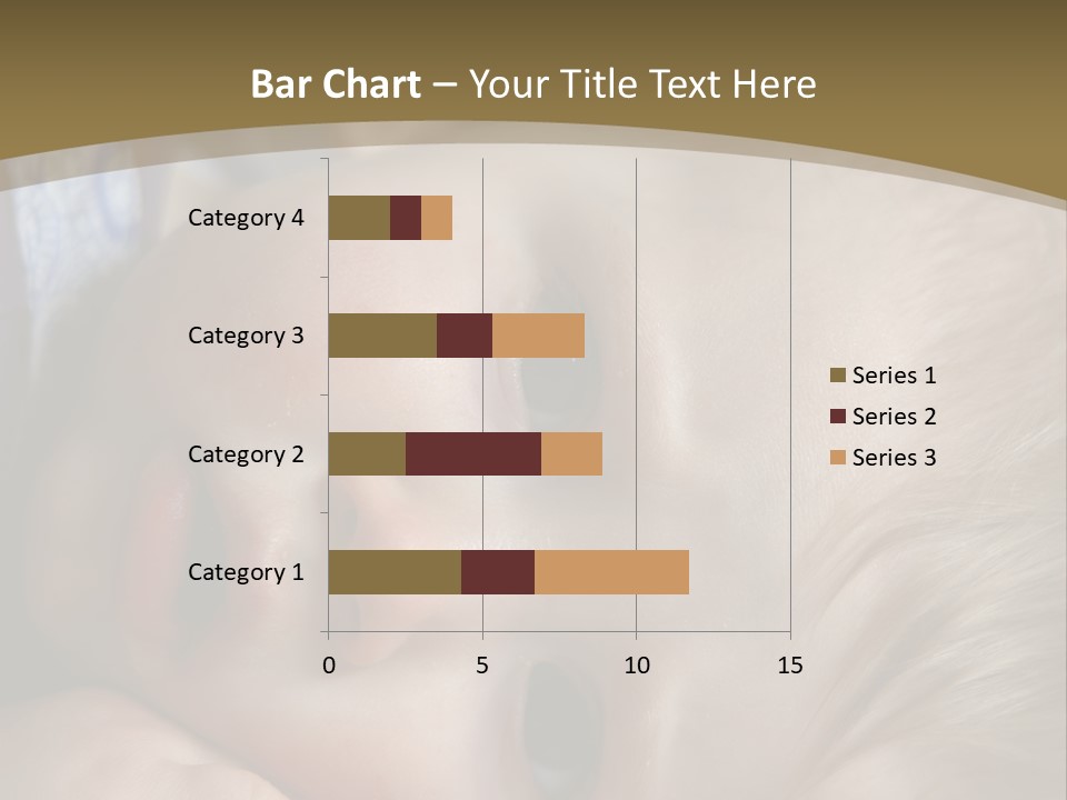 Image Of A 8 Month Old Sick Baby Lying In Bed PowerPoint Template