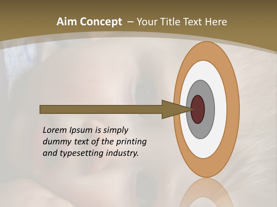 Image Of A 8 Month Old Sick Baby Lying In Bed PowerPoint Template