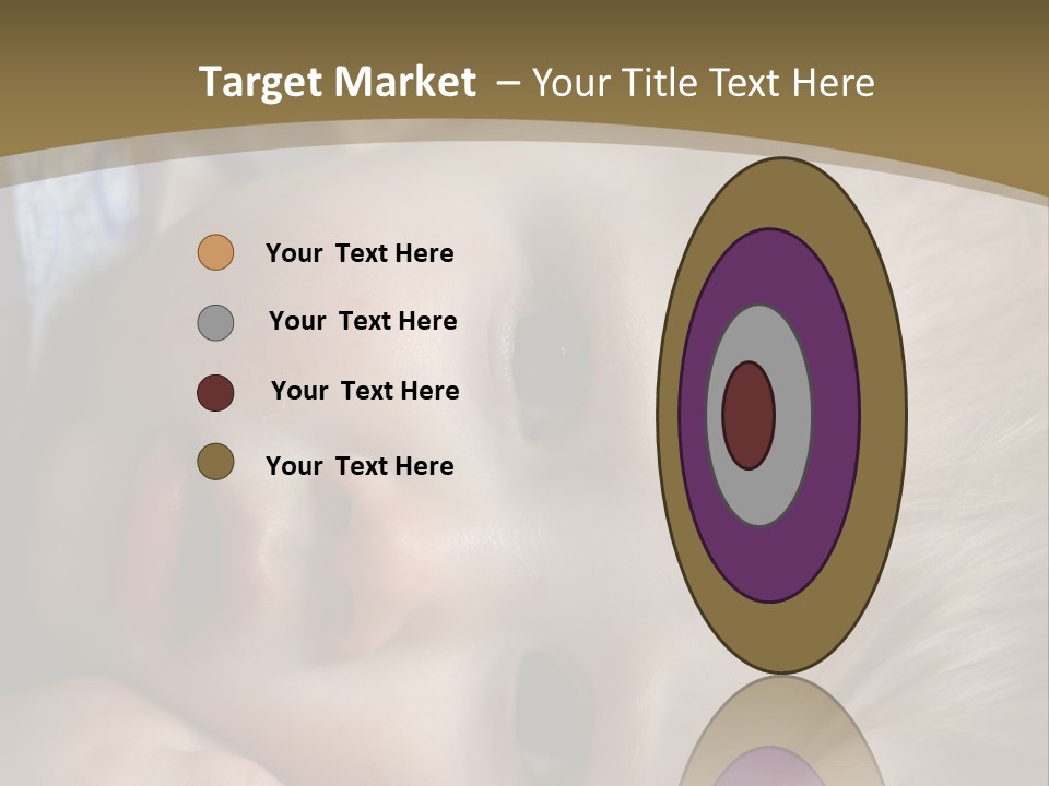 Image Of A 8 Month Old Sick Baby Lying In Bed PowerPoint Template