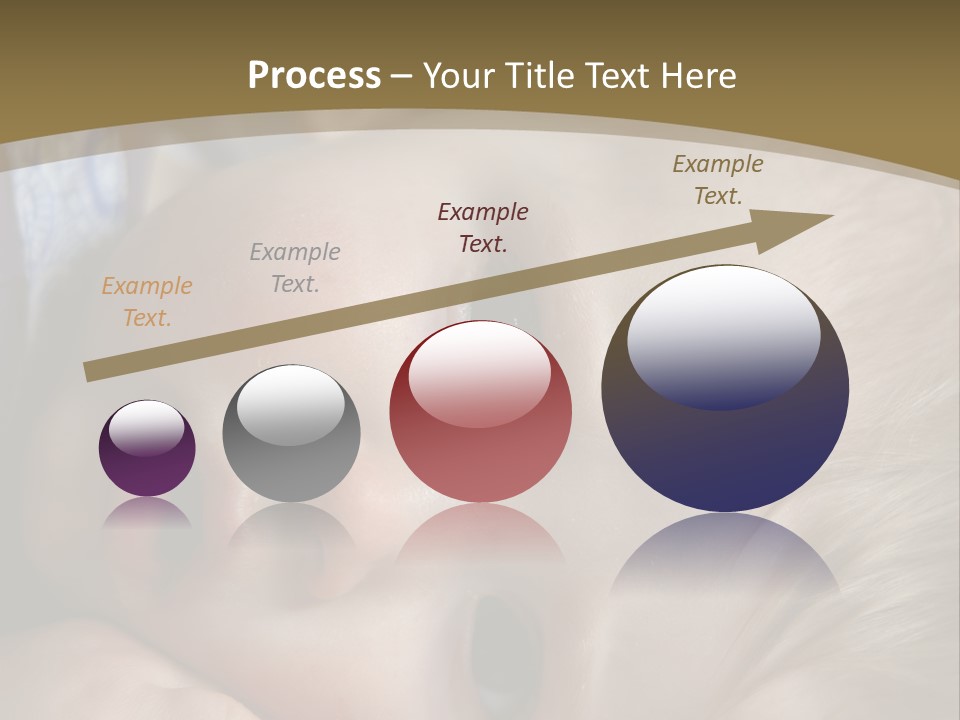Image Of A 8 Month Old Sick Baby Lying In Bed PowerPoint Template