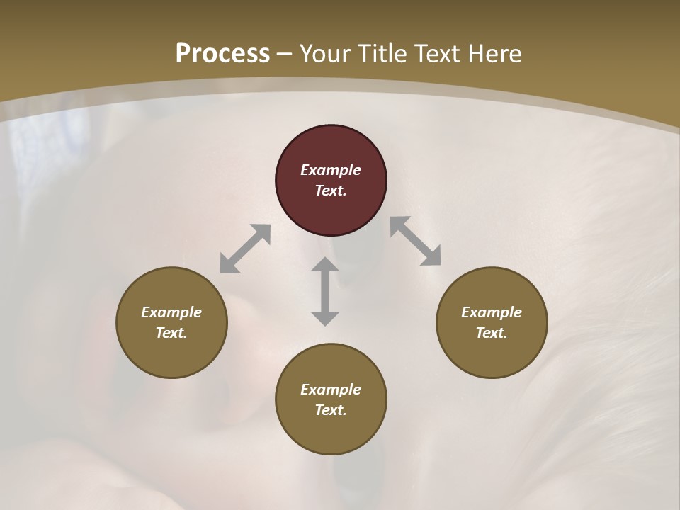 Image Of A 8 Month Old Sick Baby Lying In Bed PowerPoint Template