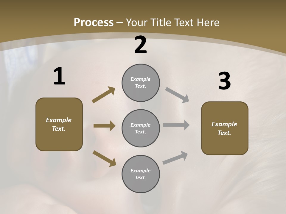 Image Of A 8 Month Old Sick Baby Lying In Bed PowerPoint Template