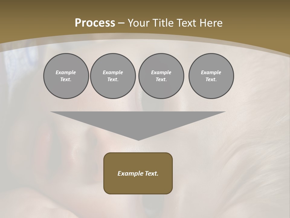 Image Of A 8 Month Old Sick Baby Lying In Bed PowerPoint Template