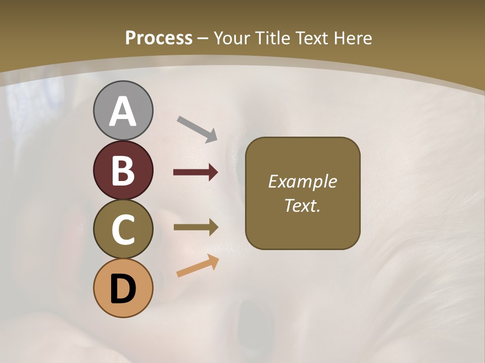 Image Of A 8 Month Old Sick Baby Lying In Bed PowerPoint Template