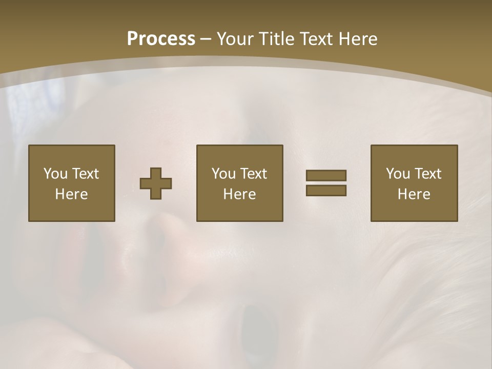 Image Of A 8 Month Old Sick Baby Lying In Bed PowerPoint Template