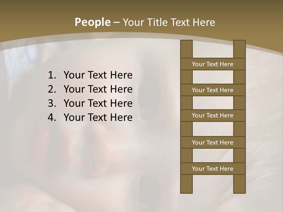 Image Of A 8 Month Old Sick Baby Lying In Bed PowerPoint Template