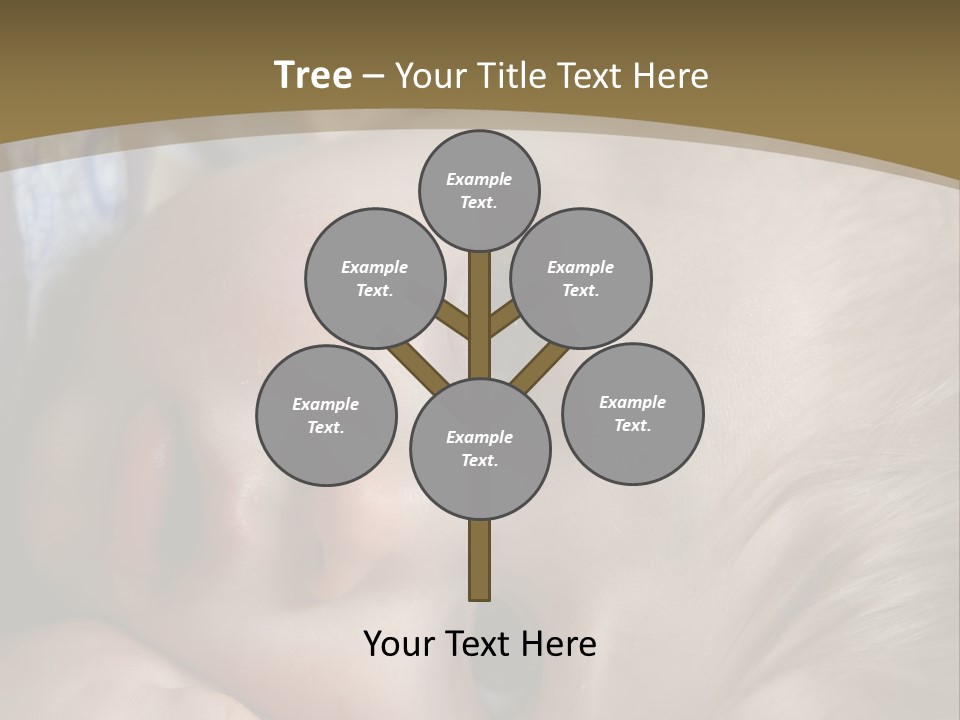 Image Of A 8 Month Old Sick Baby Lying In Bed PowerPoint Template