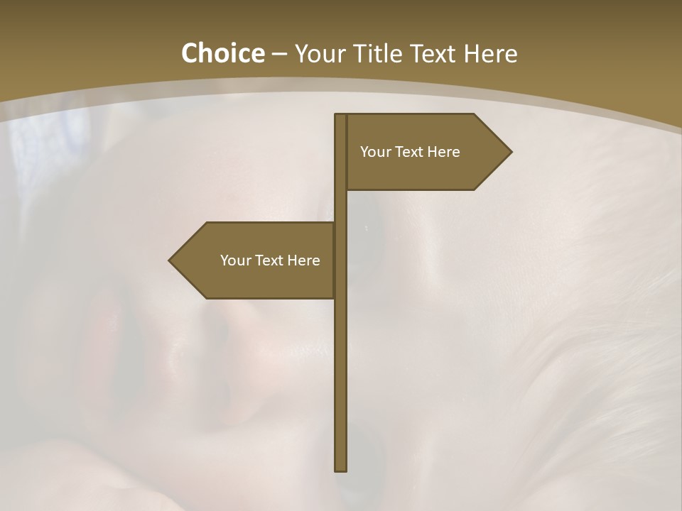 Image Of A 8 Month Old Sick Baby Lying In Bed PowerPoint Template