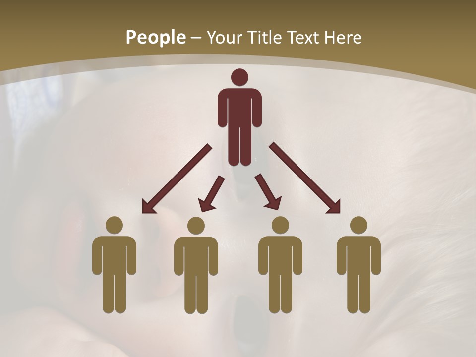 Image Of A 8 Month Old Sick Baby Lying In Bed PowerPoint Template