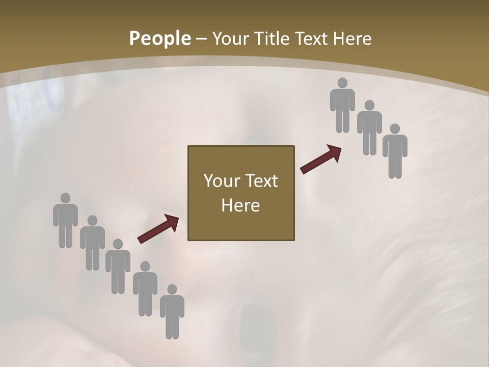 Image Of A 8 Month Old Sick Baby Lying In Bed PowerPoint Template