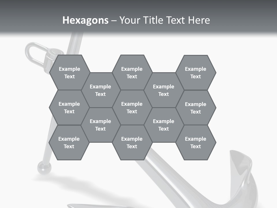 Rendered Iron Anchor PowerPoint Template