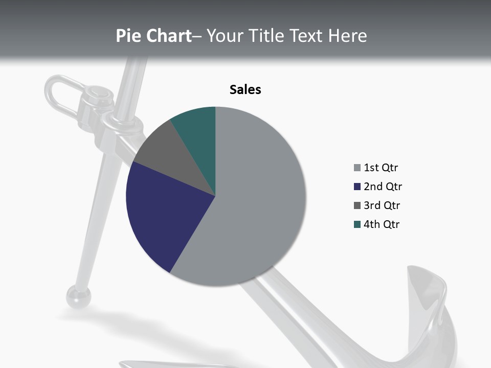 Rendered Iron Anchor PowerPoint Template