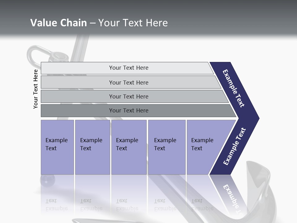 Rendered Iron Anchor PowerPoint Template
