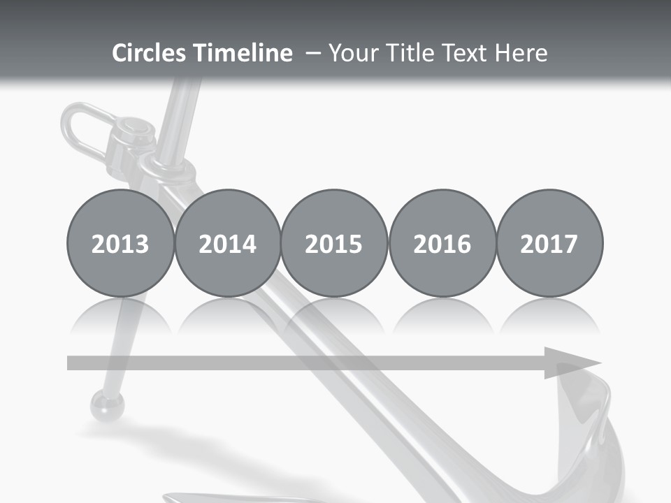 Rendered Iron Anchor PowerPoint Template