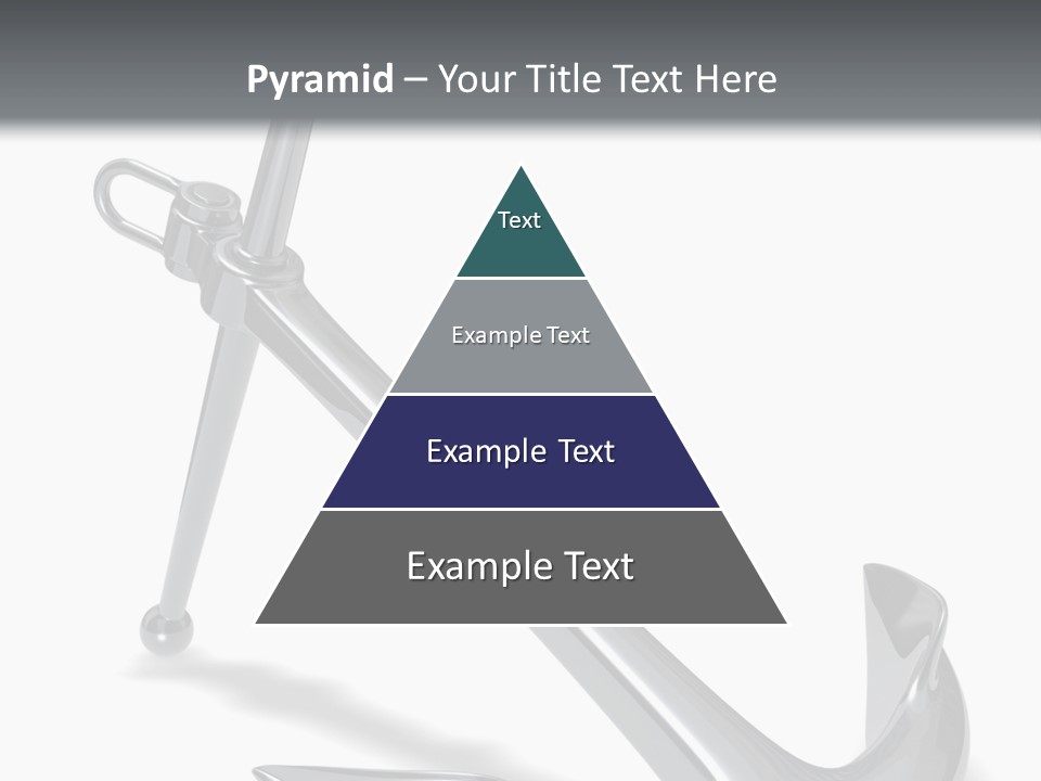 Rendered Iron Anchor PowerPoint Template