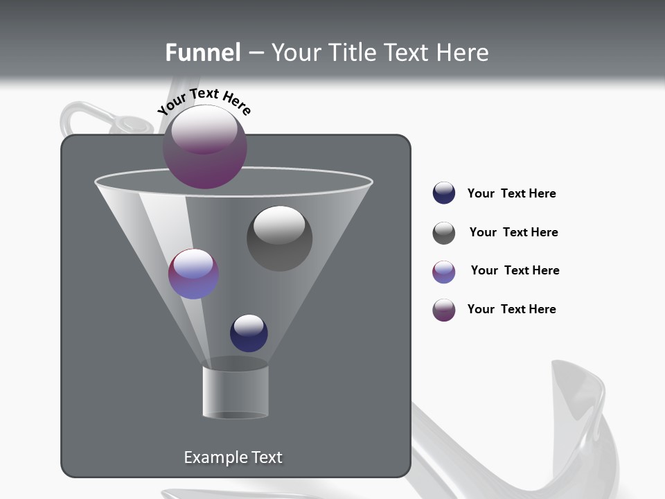 Rendered Iron Anchor PowerPoint Template