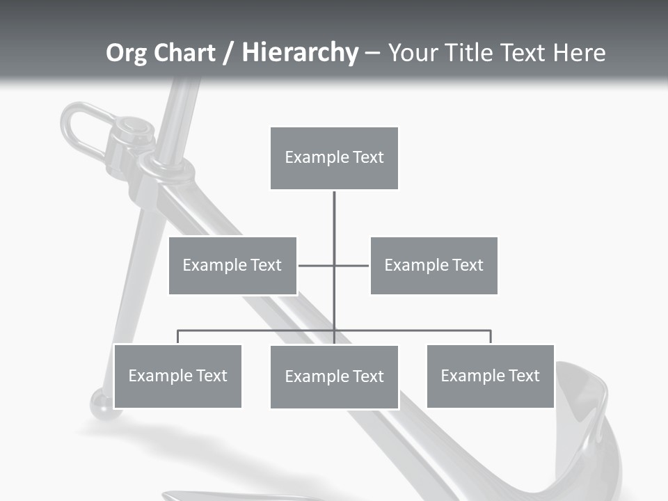 Rendered Iron Anchor PowerPoint Template