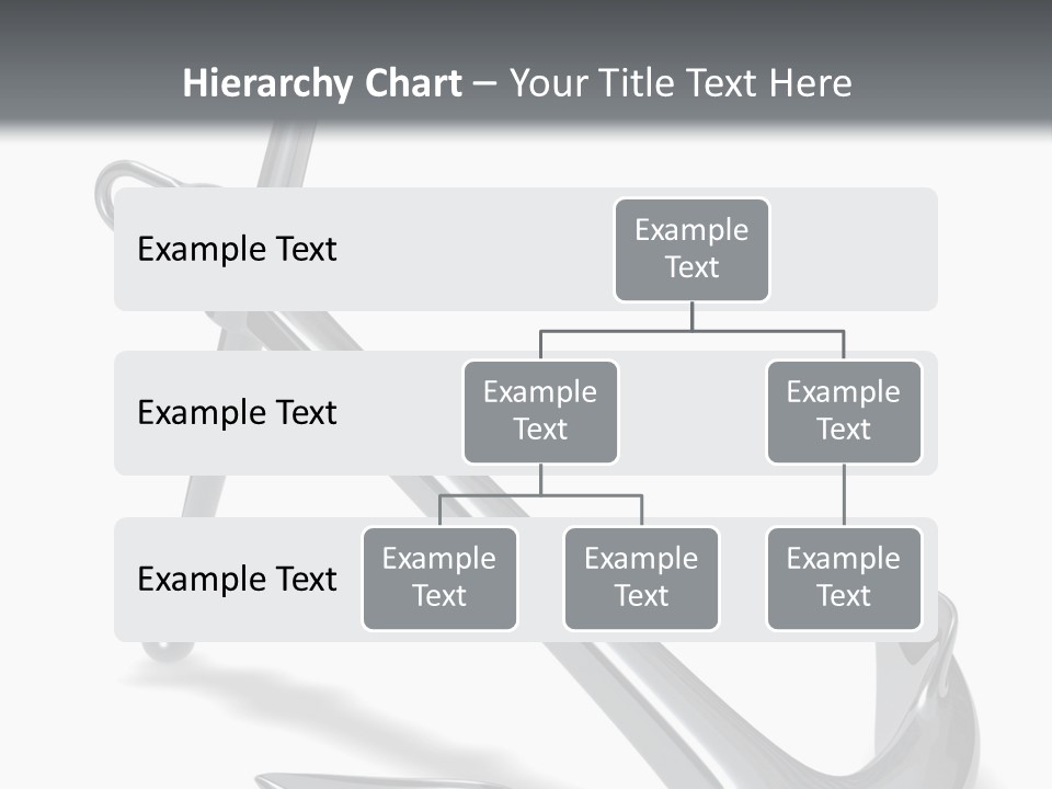 Rendered Iron Anchor PowerPoint Template