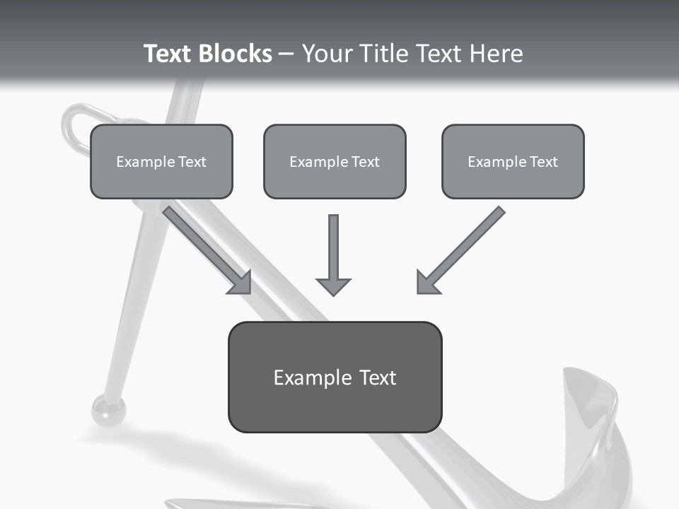 Rendered Iron Anchor PowerPoint Template