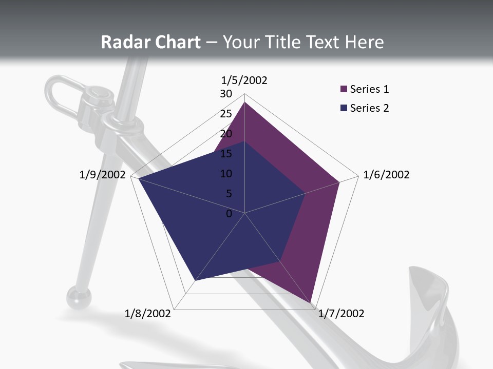 Rendered Iron Anchor PowerPoint Template
