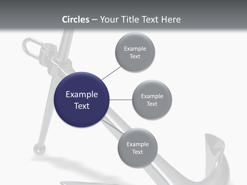 Rendered Iron Anchor PowerPoint Template