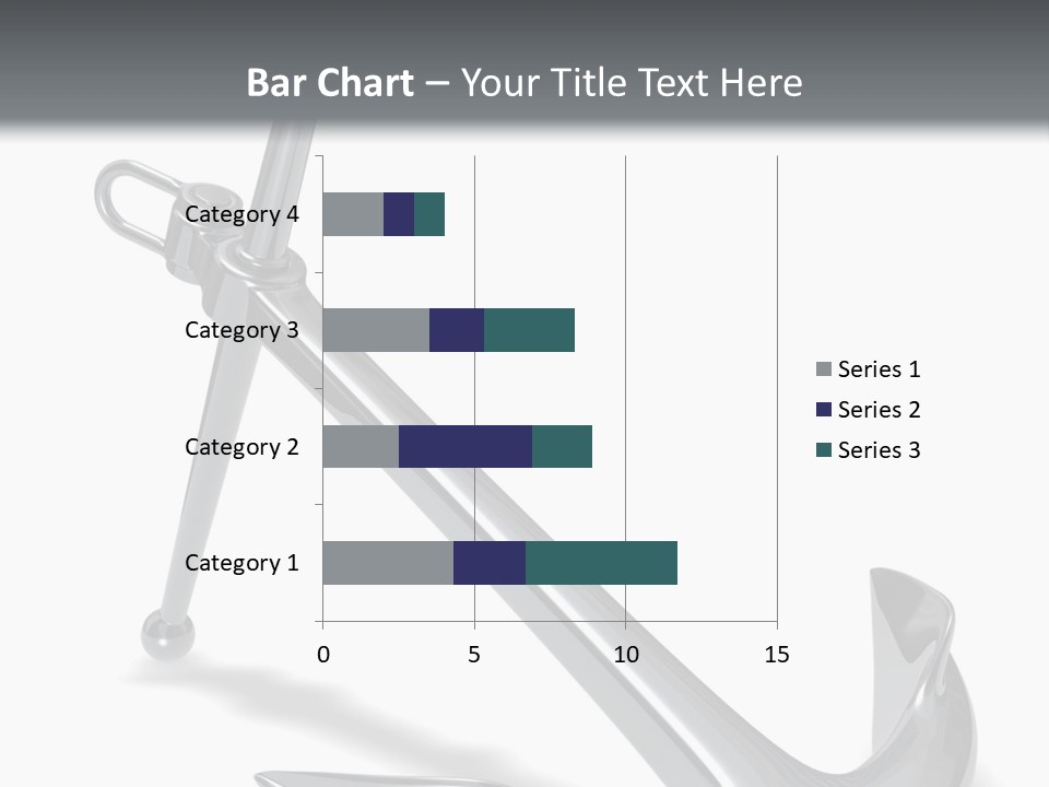 Rendered Iron Anchor PowerPoint Template