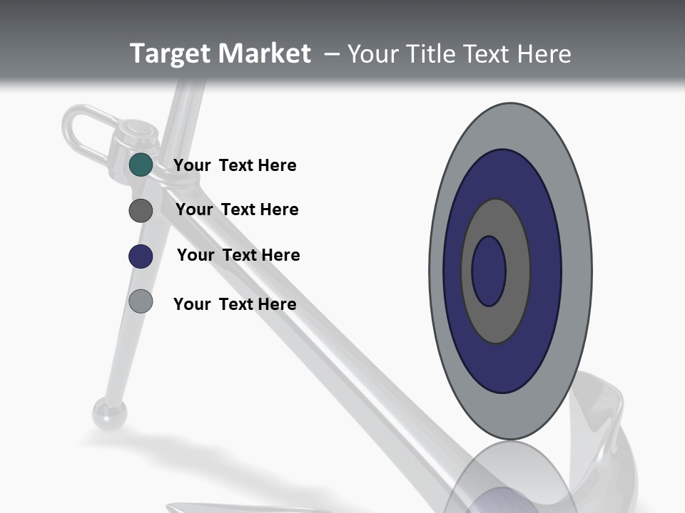 Rendered Iron Anchor PowerPoint Template
