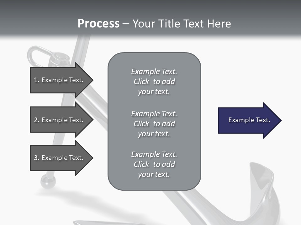 Rendered Iron Anchor PowerPoint Template