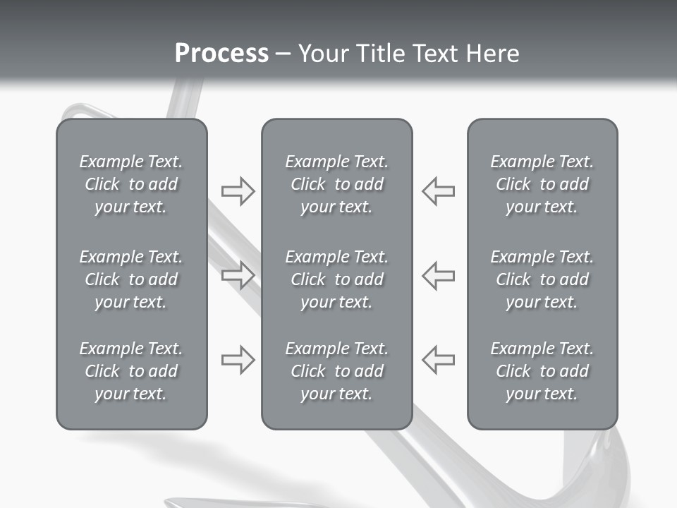 Rendered Iron Anchor PowerPoint Template