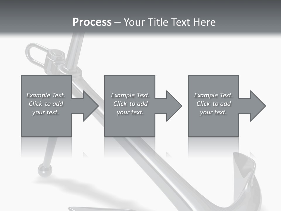Rendered Iron Anchor PowerPoint Template