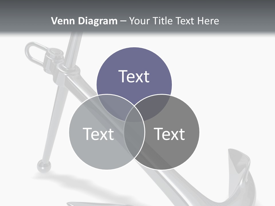 Rendered Iron Anchor PowerPoint Template