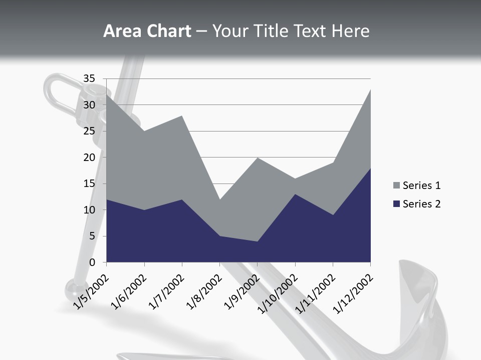Rendered Iron Anchor PowerPoint Template
