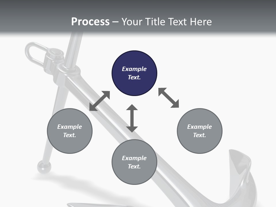 Rendered Iron Anchor PowerPoint Template