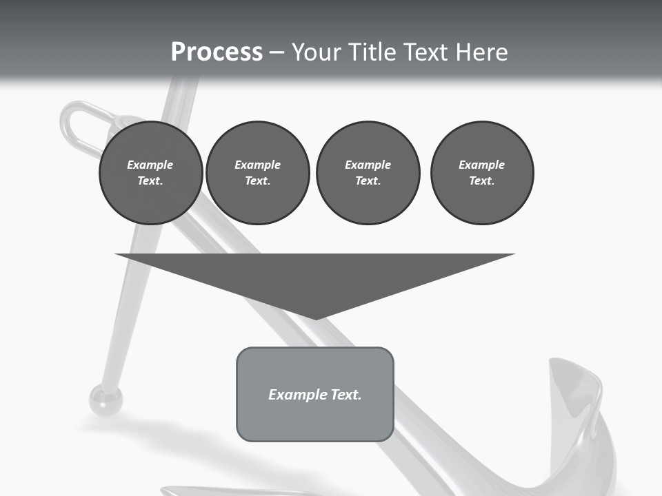 Rendered Iron Anchor PowerPoint Template