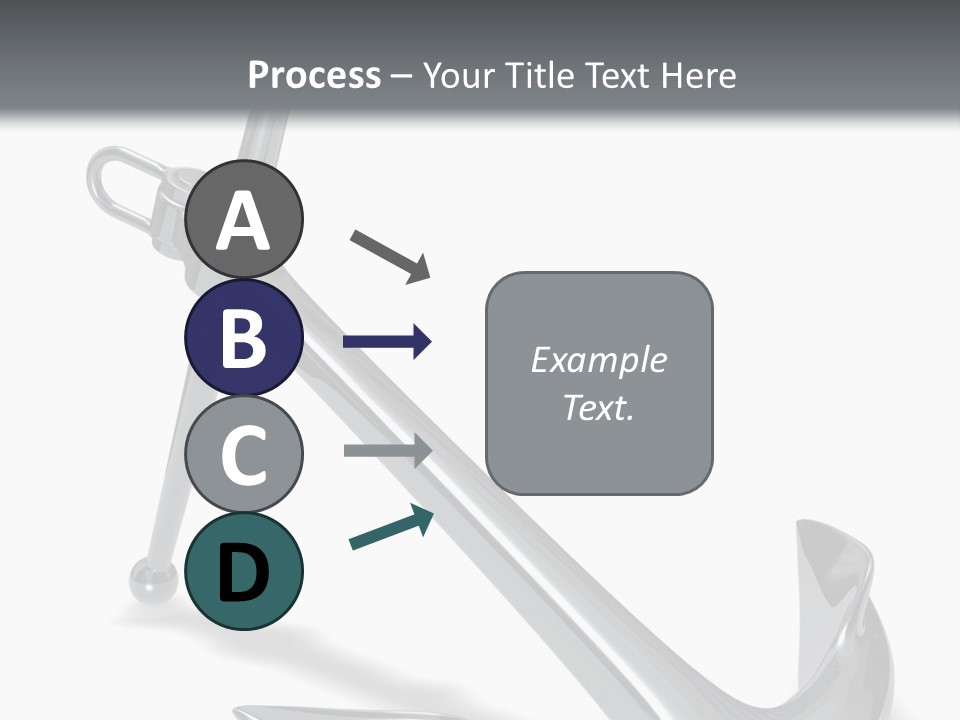 Rendered Iron Anchor PowerPoint Template