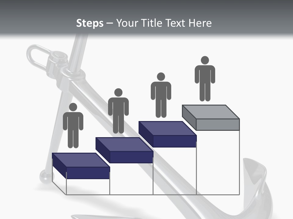 Rendered Iron Anchor PowerPoint Template